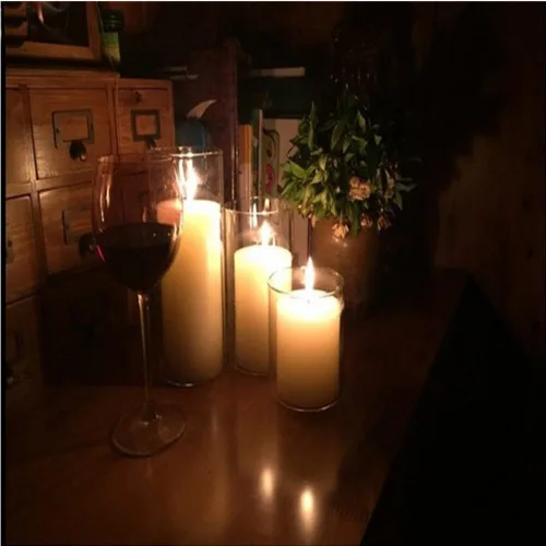 Miniatura 5 de Portavelas de cristal para huracanes, con extremos abiertos, 3 pulgadas de ancho x alto de 6 pulgadas, chimeneas para velas