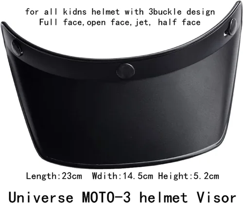 Miniatura 7 de Visera de casco de motocicleta de cara abierta, 3 bolsillos