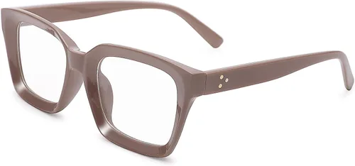 Miniatura 14 de COASION Lentes de bloqueo de luz azul, lentes clásicos gruesos con montura cuadrada para mujeres y hombres