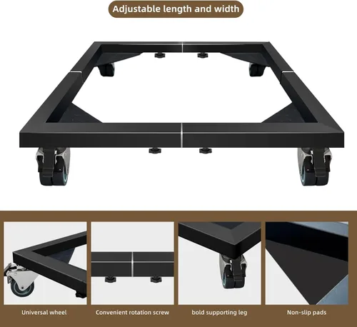 Miniatura 4 de Soporte para Ahumador de Servicio Pesado – Base Móvil Universal para Ahumadores Eléctricos (Vertical/Digital), Construcción Totalmente de Acero