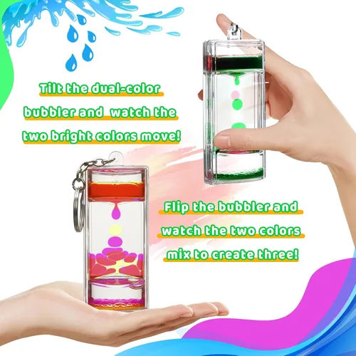 Miniatura 4 de Liquid Motion Bubbler - Juguetes sensoriales fascinantes - Llaveros antiestrés para regalos y recuerdos de fiesta