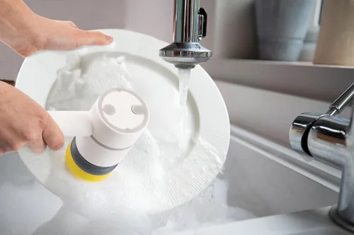 Miniatura 5 de Klean Spin - Cepillo de limpieza eléctrico inalámbrico – Limpiador de mano recargable para baño, cocina, azulejos y lechada – Incluye 4 cepillos