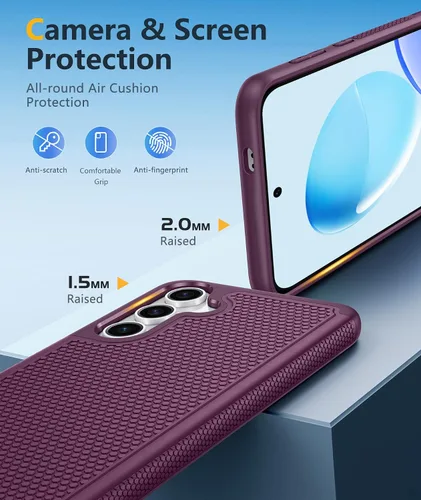 Miniatura 362 de FNTCASE Funda para iPhone 17 Pro: Fundas delgadas translúcidas de color azul claro compatibles con MagSafe, protección completa de la cámara