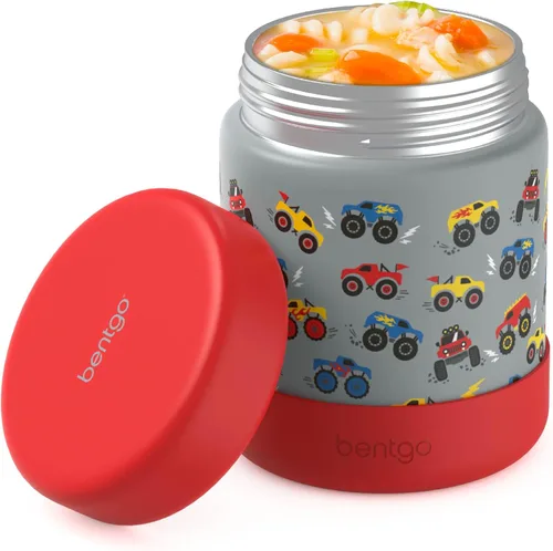 Miniatura 8 de Bentgo Kids Tarro de Comida de Acero Inoxidable - Contenedor de Alimentos Calientes o Fríos de 11oz a Prueba de Fugas con Doble Aislamiento