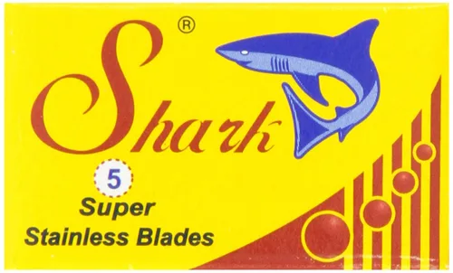 Shark Cuchillas de afeitar de doble filo, súper inoxidables, 5 unidades (paquete de 20)