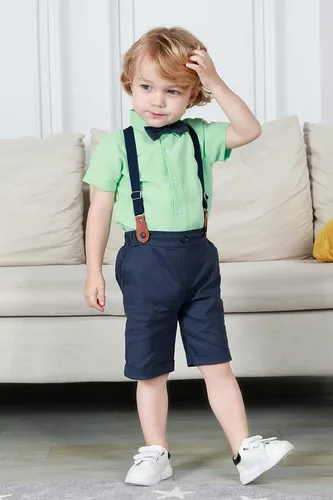 Miniatura 2 de AJ DESIGN Traje de caballero para bebé 2 piezas camisa y pantalones