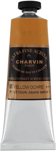 Miniatura 12 de Charvin Pintura acrílica profesional extrafina – verde absenta, tubo de 2.1 fl oz, pigmentos de triple fresado, resistente a la luz, pinturas