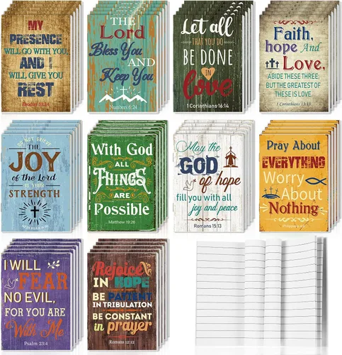 Miniatura 11 de Paquete de 50 cuadernos cristianos, diarios de oración, diario bíblico de bolsillo pequeño, diario de gratitud para mujeres y hombres, cuadernos