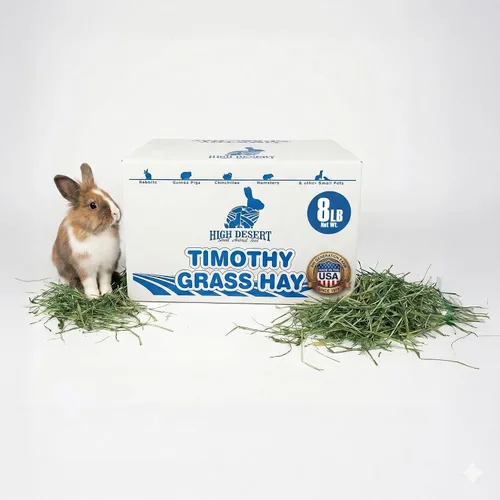 Miniatura 12 de High Desert Heno Timothy de segundo corte para conejos, cobayas, chinchillas y mascotas pequeñas, hojas suaves para la alimentación diaria