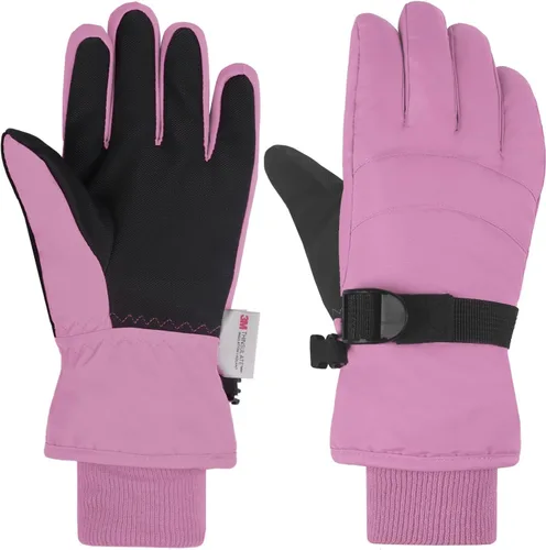 Miniatura 25 de AMYIPO - Guantes de invierno para niños y niñas, ideales para esquí, nieve, snowboard