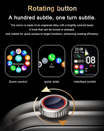 Miniatura 7 de Reloj inteligente con auriculares para mujer, 2 pulgadas HD (respuesta/hacer llamadas) 2 en 1 relojes inteligentes y auriculares, más de 100 modos