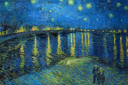 Miniatura 7 de Anguis Rompecabezas de 1000 Piezas para Adultos - Terraza del Café por la Noche de Vincent Van Gogh - 27.56 x 19.69 Pulgadas - Lino Premium, Cartón