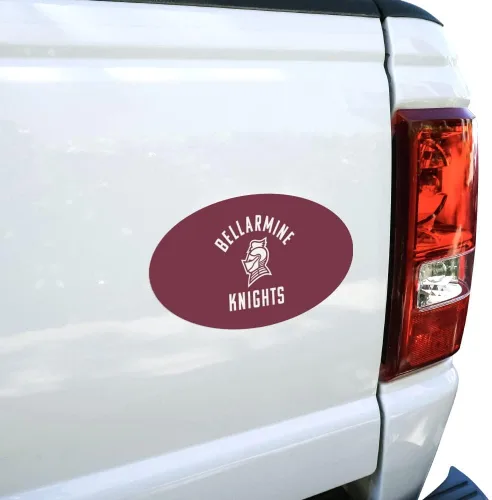 Miniatura 2 de GRAPHICS & MORE Bellarmine University Knights Logo Automotive Car Refrigerador Locker Vinilo Euro Oval Imán