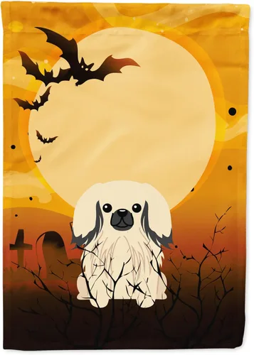 Miniatura 183 de Caroline's Treasures BB4307GF - Bandera de Halloween Airedale para jardín, bandera decorativa para patio exterior, obras de arte de patio, macizos