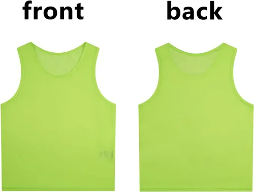 Miniatura 4 de 12 piezas Scrimmage Pinnies Chaleco de Entrenamiento para Niños Jóvenes Adultos Fútbol Practica Jersey Atlético Baloncesto Pennies