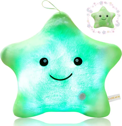 Miniatura 10 de Lindos rellenos de almohada brillantes de animales de peluche de estrellas para niños, regalo del día del niño, hijo, hija, niñas, niños, almohadas