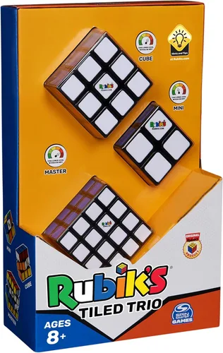 Miniatura 9 de Rubik's Cubo, paquete de trío de azulejos de 2 x 2, mini cubo 3x3, maestro de 4 x 4, rompecabezas para resolver problemas, rompecabezas clásico a