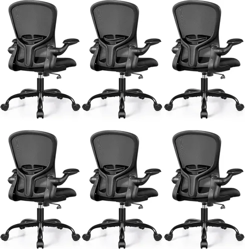 Miniatura 9 de FelixKing Sillas de escritorio de oficina, silla ergonómica de escritorio para PC con ruedas, soporte lumbar ajustable y altura, silla giratoria