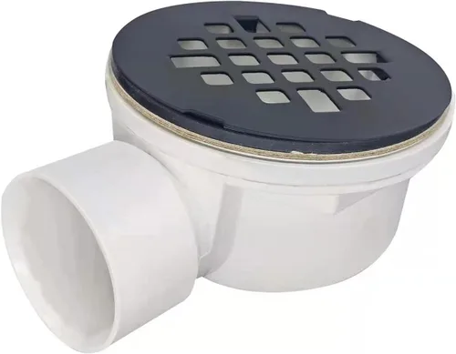 Miniatura 4 de Drenaje de base de ducha de repuesto de 2.0", drenaje de salida lateral de PVC de 2.0 pulgadas (cromo)