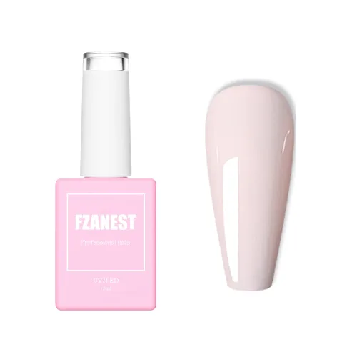 Miniatura 23 de FZANEST Esmalte de uñas en gel azul bebé, color de verano amarillo esmalte en gel para arte de uñas removible LED UV #D15
