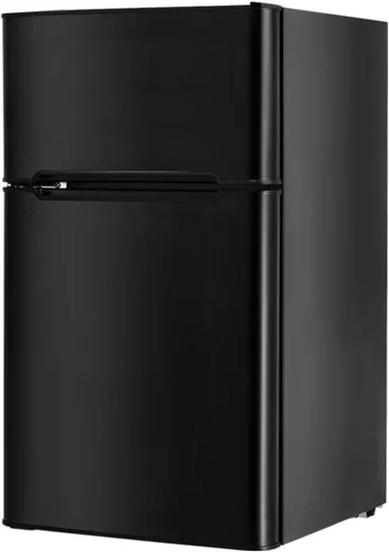 Miniatura 2 de Refrigerador compacto, unidad de 3.2 pies cúbicos Mini refrigerador de hoja laminada en frío con congelador, refrigerador de dormitorio con estantes