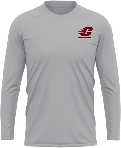 Miniatura 372 de Camisa deportiva de manga larga oficial de la NCAA Collegiate para hombre, con logotipo en el pecho izquierdo, colección Athletic Heather