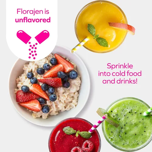 Miniatura 5 de Florajen Probiótico Acidophilus - Potencia extra alta para la salud intestinal, vaginal e inmunológica - Alivio de la hinchazón y el estreñimiento