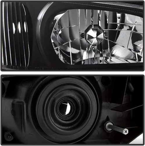 Miniatura 3 de ACANII - Para faros delanteros Nissan Maxima 2000-2001 JDM negros de repuesto 00-01 lado del conductor y del pasajero