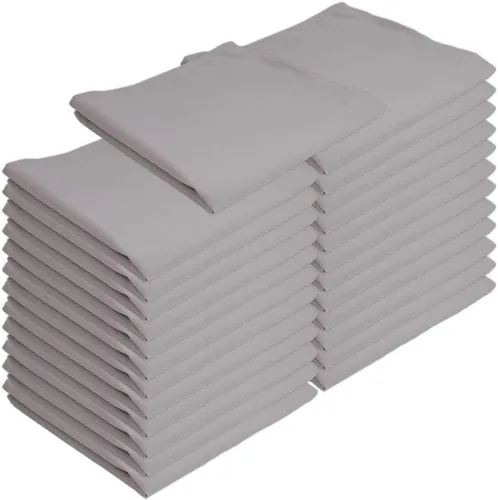 Miniatura 13 de Arkwright Servilletas de tela para restaurante, (paquete de 25) servilletas de poliéster hilado con bordes con dobladillo, ideal para cenas, bodas