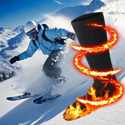 Miniatura 4 de Electric Heated Socks for Men Women, Battery Operated Washable Thermal Socks Winter Warm Socks for Outdoors Work Fishing Hunting Skiing Cycling