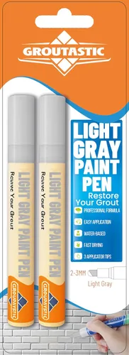 Miniatura 13 de Pluma de lechada – Negro – Pluma de pintura y reparación de lechada para azulejos para baño y cocina, marcador de retoque de lechada impermeable
