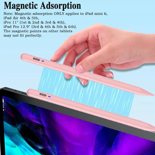 Miniatura 4 de Lápiz óptico para tableta Android, lápiz de tableta con punta Pom para ios/Android, lápiz óptico activo recargable para iPhone
