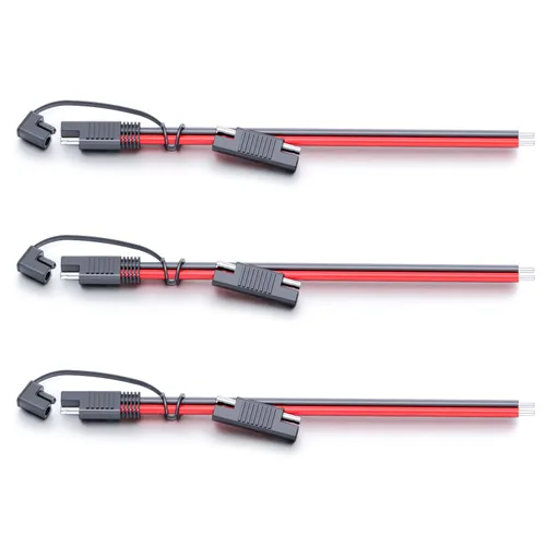 Miniatura 8 de MADCATZ Cable de extensión de conector SAE de 2 pines de 10 pies y 14 AWG, enchufe de desconexión rápida para automóviles, panel solar, batería
