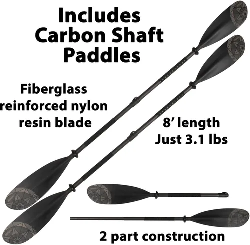 Miniatura 2 de Sea Eagle Kayak inflable Explorer de 380 x 12 pies 6 pulgadas - Pesca, excursión, camping, exploración y riego blanco, esquivaje extraíble, piso