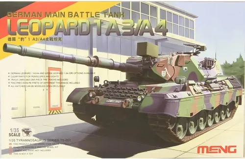 Miniatura 4 de Meng Leopard 1A3/A4 Kit de construcción de tanque de batalla principal