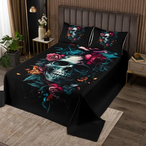 Miniatura 13 de Erosebridal Juego de colcha de luna trippy tamaño Queen, juego de edredón de estrellas psicodélicas, juego de colcha de astrología, juego de ropa