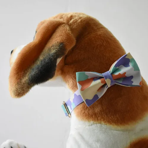Miniatura 6 de Collar personalizado para perro con hebilla metálica - Collares para mascotas personalizados con nombre y número de teléfono (Bohemio)