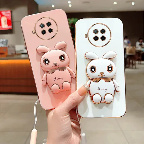 Miniatura 2 de Funda compatible con Redmi Note 9 Pro Funda de teléfono TPU Silicona Soporte galvanizado Suave Durable Caída Protección a prueba de golpes para 7