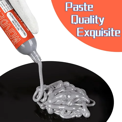 Miniatura 5 de Wonderway Sn63/Pb37 T4 Pasta de Soldadura de Estaño y Plomo Sin Limpieza, Punto de Fusión 183℃ (30g)