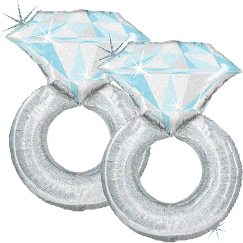 Miniatura 4 de Anillo de diamantes brillantes Jumbo de 38 pulgadas para fiesta de compromiso, despedida de soltera