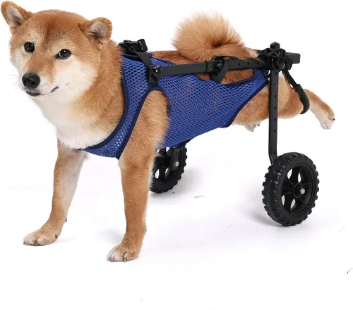 Miniatura 8 de Silla de ruedas para perros para patas traseras, carrito de silla de ruedas para perros, sillas de ruedas para perrito/gato con patas traseras