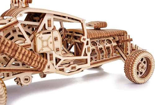 Miniatura 7 de Wood Trick Mad Buggy Car - Rompecabezas de madera 3D para adultos y niños para construir, paseos de hasta 25 pies, diseño detallado y resistente