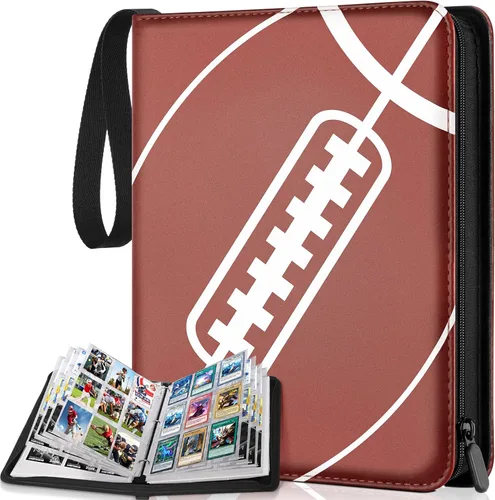 Carpeta de 720 bolsillos para tarjetas de fútbol con fundas, compatible con tarjetas de béisbol, juego de protectores para álbum de tarjetas,