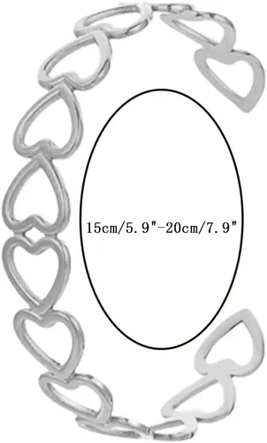 Miniatura 4 de Eksesriy Pulseras para mujer con corazón abierto para niñas