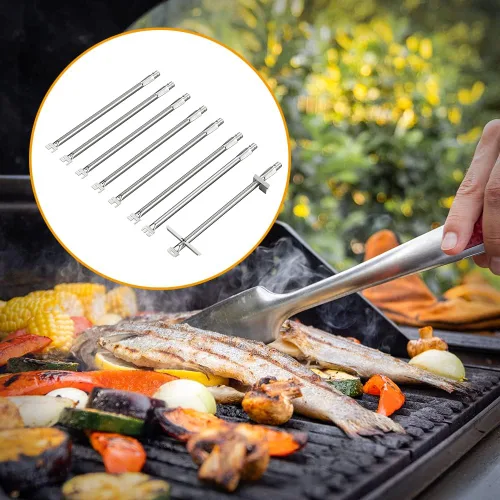 Miniatura 25 de SafBbcue 7508 - Juego de 3 tubos de acero inoxidable de 28 pulgadas para Weber Genesis Silver B/C Gold B/C Spirit 700 Spirit E-310/320 con control