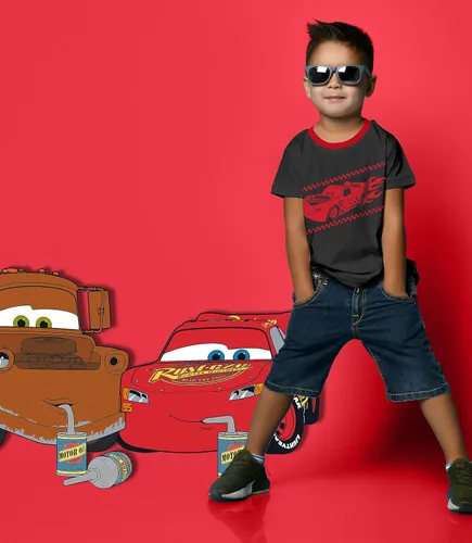 Miniatura 4 de Disney Camiseta gráfica Cars Lightning McQueen Pixar (juegos) Tow Mater Doc Cruz Finn Outfit Tee Niños Cumpleaños Ropa para niños