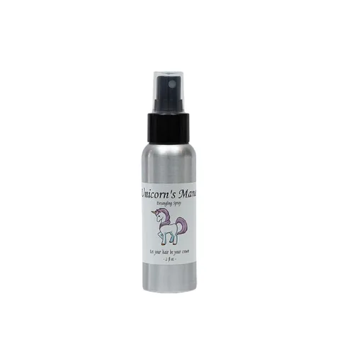 Desenredante orgánico de melena de unicornio para niños de La Parea Wellness. Acondicionador natural sin enjuague, sin enredos, antiencrespamiento