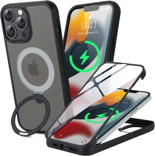 Miniatura 16 de Cavor Funda para iPhone 13 e iPhone 14, Compatible con Magsafe, Funda para iPhone 14 con Protector de Pantalla, Soporte Funda Protectora Magnética