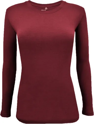 Miniatura 117 de Natural Uniforms Camiseta Under Scrub para mujer, cuello redondo, manga larga, paquete de 3, paquete múltiple de 3