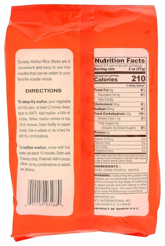 Miniatura 2 de Dynasty Palitos de arroz Maifan, 6.75 oz